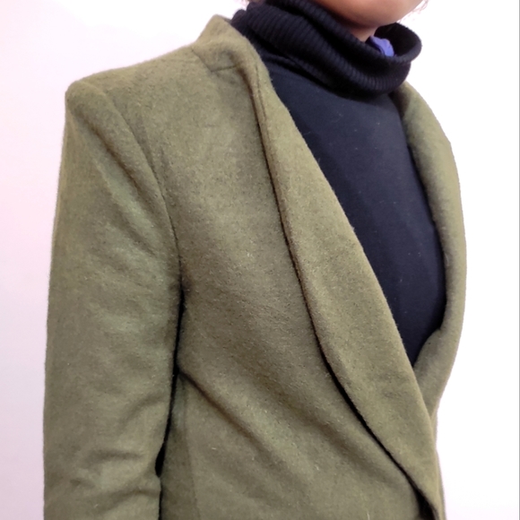 🌈Dresses Fashion olive Green Onto Better Things Overcoat - Picture 7 of 8